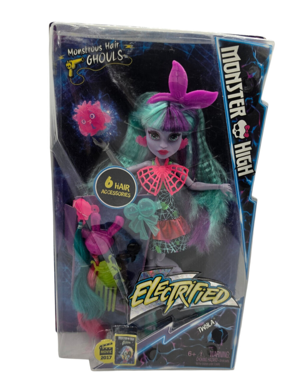 Monster High Twyla Doll Electrified Monstrous Hair Ghouls